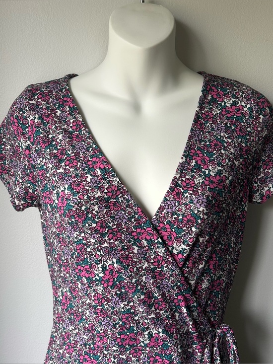 unknown Dresses & Skirts - Pink Floral Mock Wrap Maxi Dress Women’s Size M